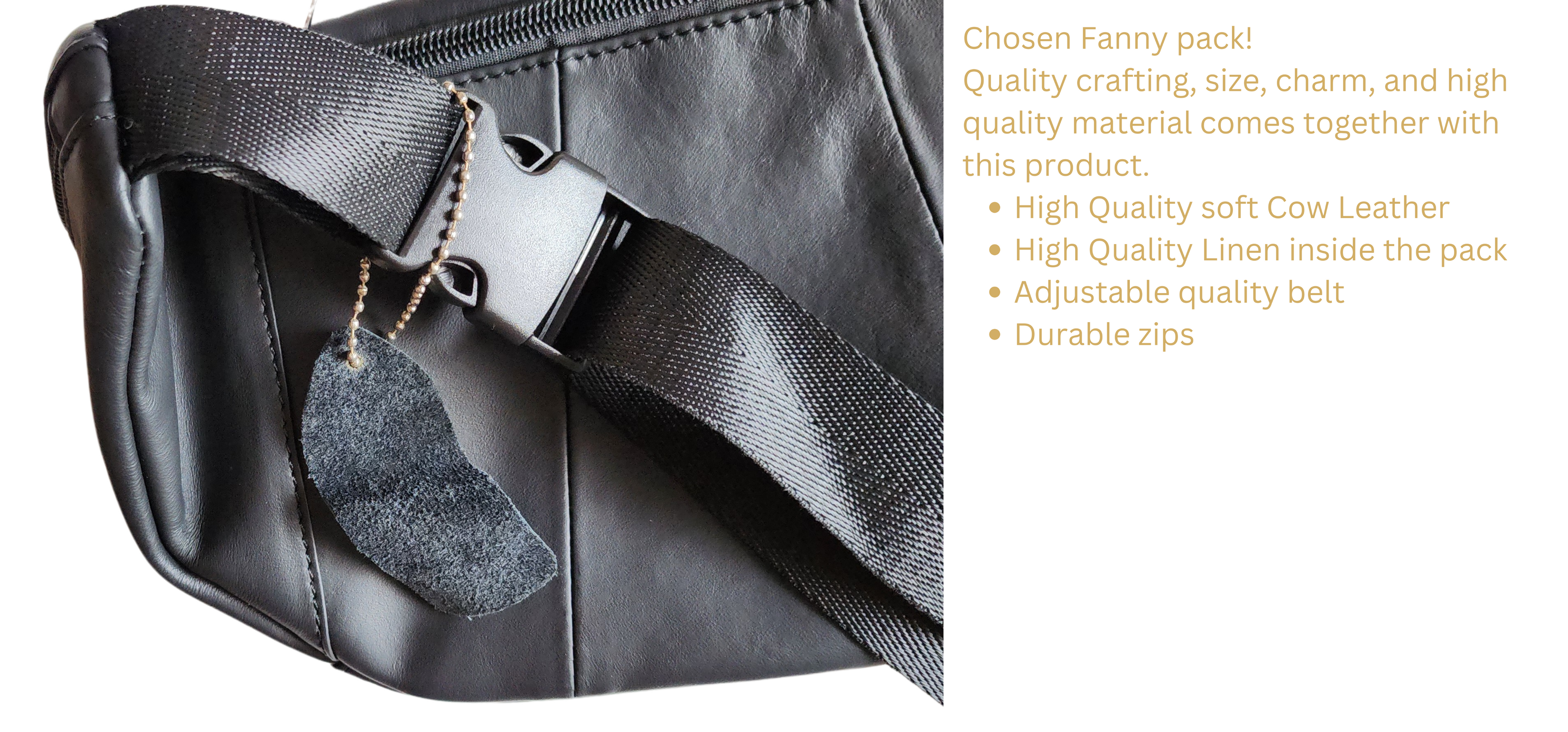 AXIS FANNY PACK - GENUINE COW LEATHER