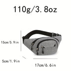 Waist Pack for Men and Women, Multi-Functional Large Capacity Business Bag, Durable Outdoor Sports Phone Wallet