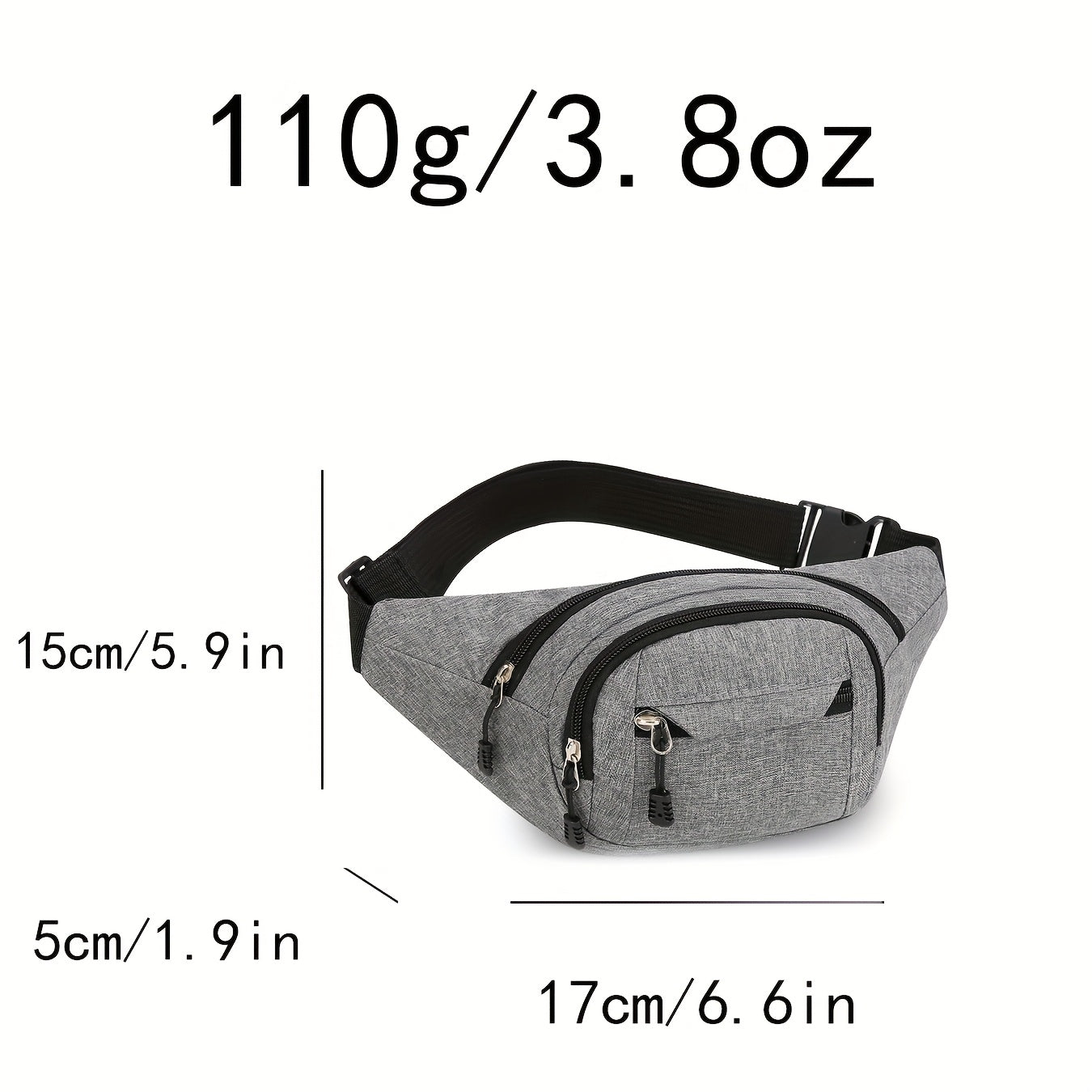 Waist Pack for Men and Women, Multi-Functional Large Capacity Business Bag, Durable Outdoor Sports Phone Wallet