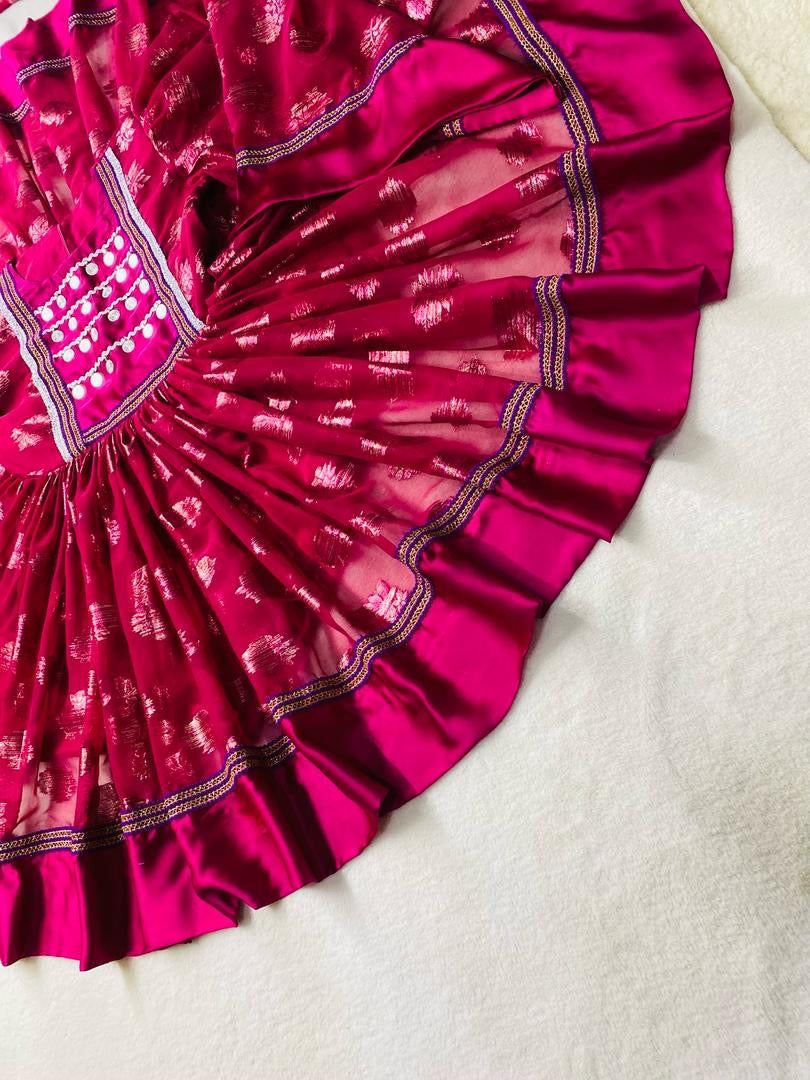 Fancy Afghani Clothes 3 piece Red Rose