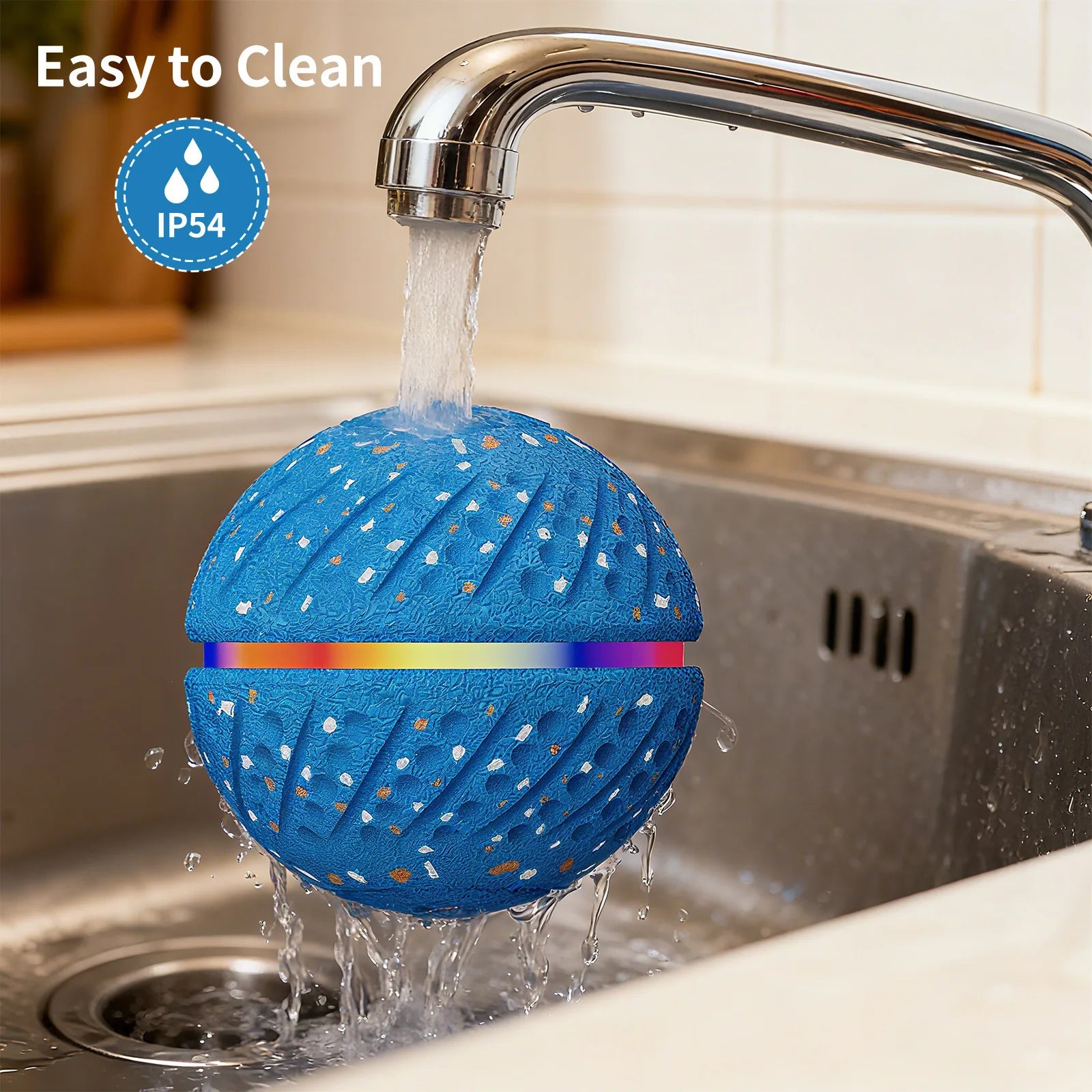 Smart Interactive Dog Toy Wicked Ball Automatic Moving Bouncing Rotating E-TPU Material Waterproof Active Rolling Ball for Dogs