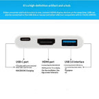 USB C Hub 8 In 1 Type C 3.1 To 4K HDMI Adapter with RJ45 SD/TF Card Reader PD Fast Charge for MacBook Notebook Laptop Computer