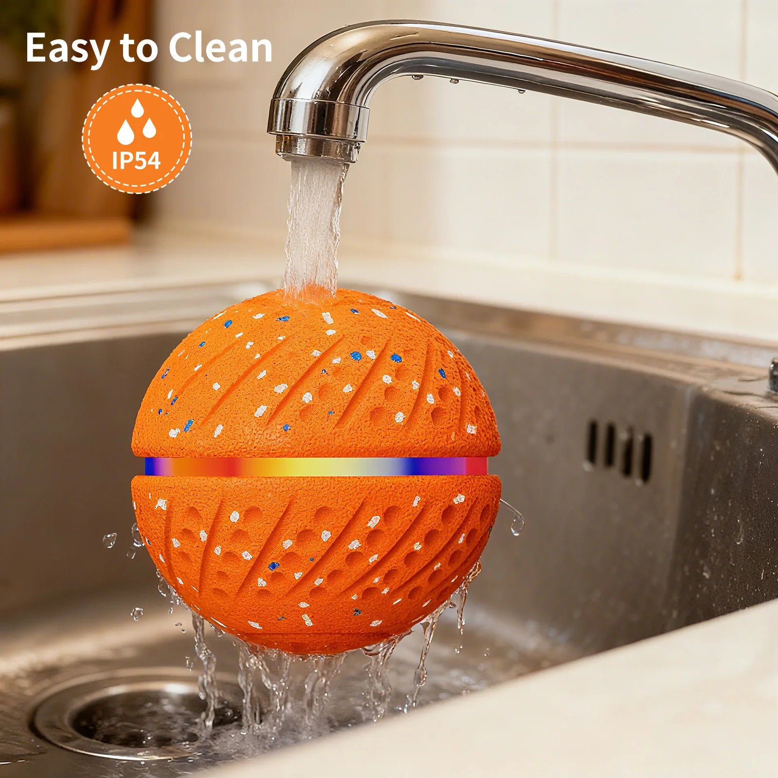 Smart Interactive Dog Toy Wicked Ball Automatic Moving Bouncing Rotating E-TPU Material Waterproof Active Rolling Ball for Dogs