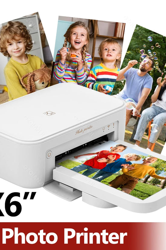 300dpi Color Photo Wifi 4x6 Inch Printer Portable Mni Mobile Pocket Wireless Print Maker Machine with Ribbon and Photo Papers