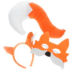 Cosplay Fox Costume Tail Outfit Accessories Animal Ear Non-woven Fabric Mask Decor