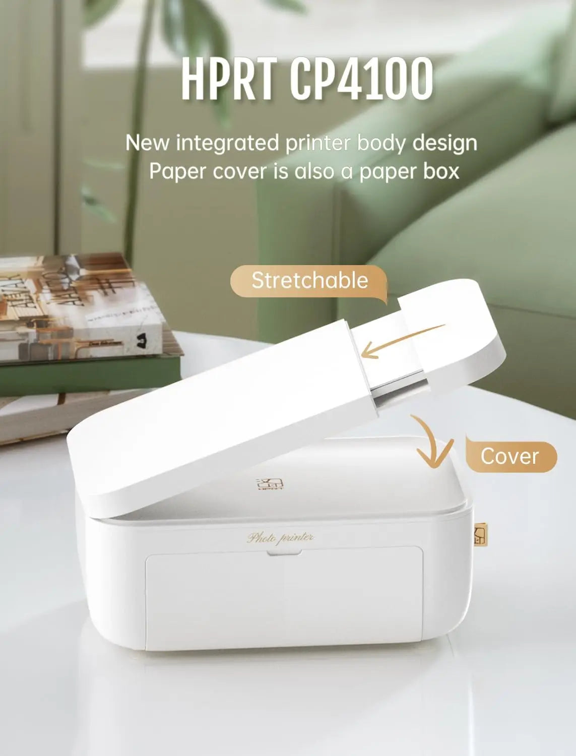 300dpi Color Photo Wifi 4x6 Inch Printer Portable Mni Mobile Pocket Wireless Print Maker Machine with Ribbon and Photo Papers