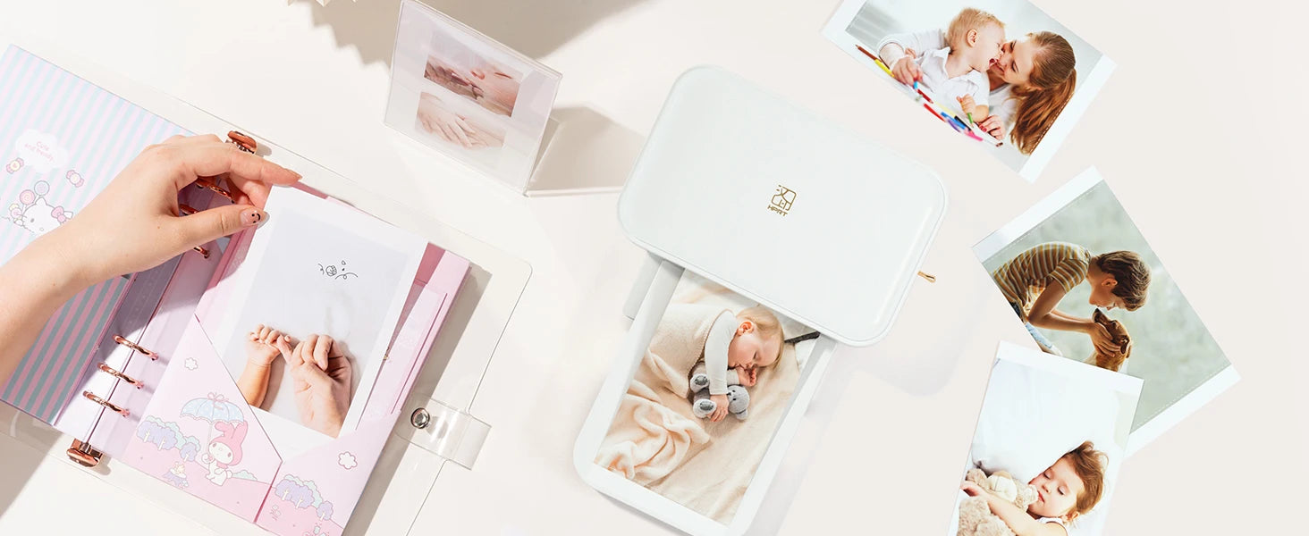 300dpi Color Photo Wifi 4x6 Inch Printer Portable Mni Mobile Pocket Wireless Print Maker Machine with Ribbon and Photo Papers