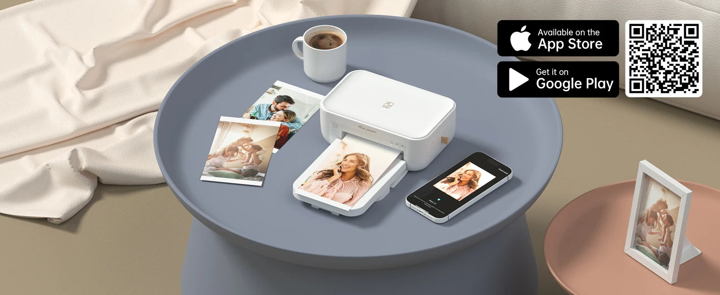 300dpi Color Photo Wifi 4x6 Inch Printer Portable Mni Mobile Pocket Wireless Print Maker Machine with Ribbon and Photo Papers