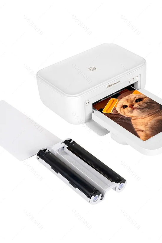 300dpi Color Photo Wifi 4x6 Inch Printer Portable Mni Mobile Pocket Wireless Print Maker Machine with Ribbon and Photo Papers