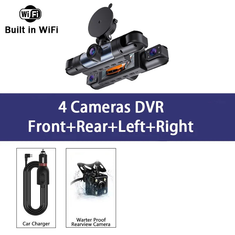 4 Channel 1080P Dash Cam