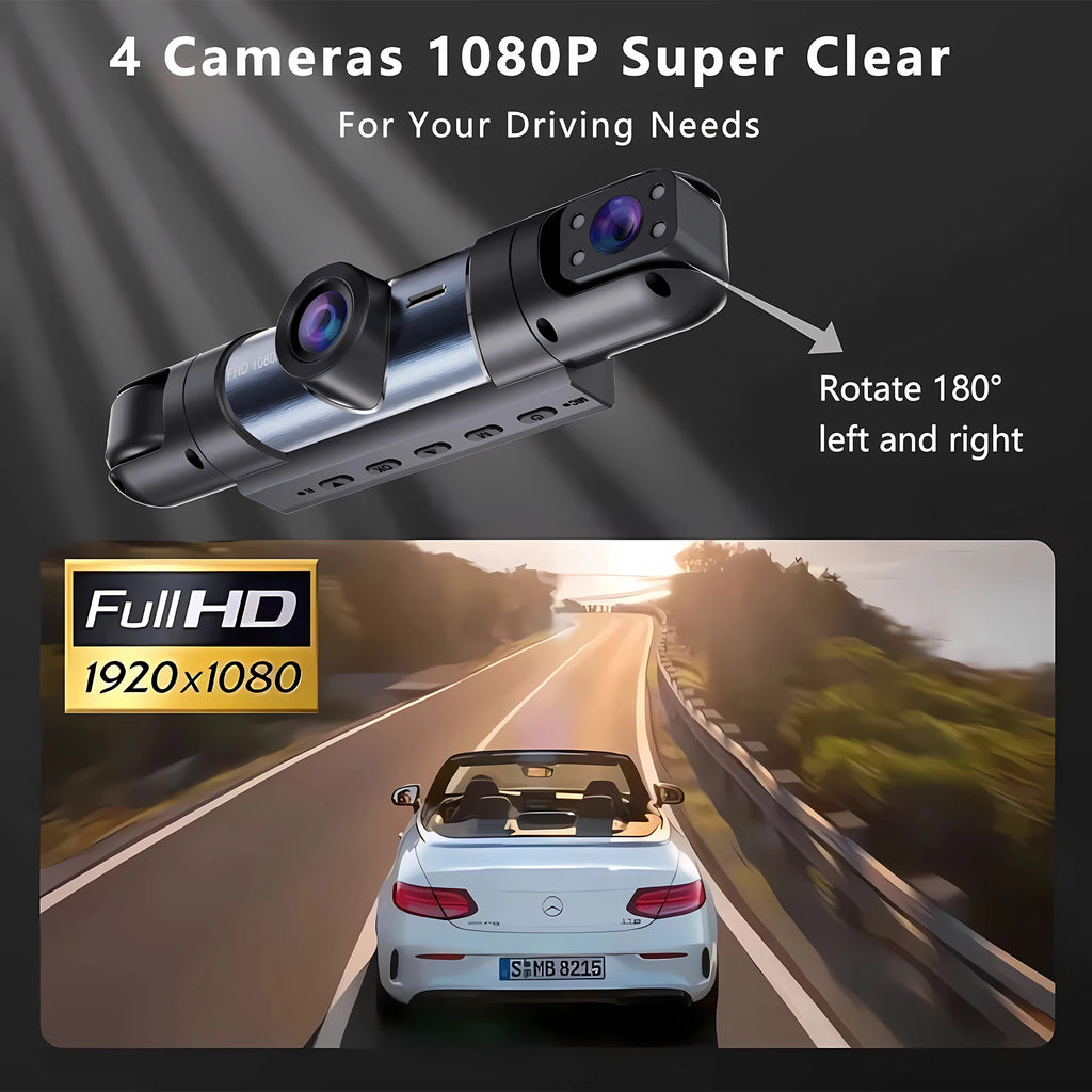 4 Channel 1080P Dash Cam