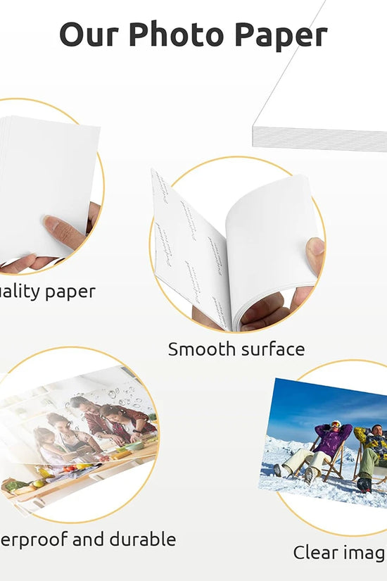 300dpi Color Photo Wifi 4x6 Inch Printer Portable Mni Mobile Pocket Wireless Print Maker Machine with Ribbon and Photo Papers