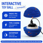 Smart Interactive Dog Toy, Indestructible E-TPU Toy Ball for Aggressive Chewers, Automatic Moving, Rechargeable Ball for Small/M