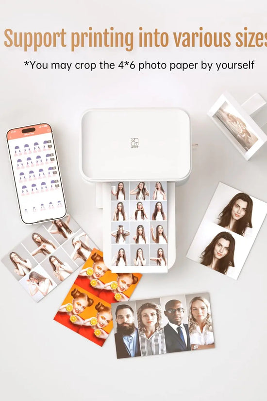 300dpi Color Photo Wifi 4x6 Inch Printer Portable Mni Mobile Pocket Wireless Print Maker Machine with Ribbon and Photo Papers