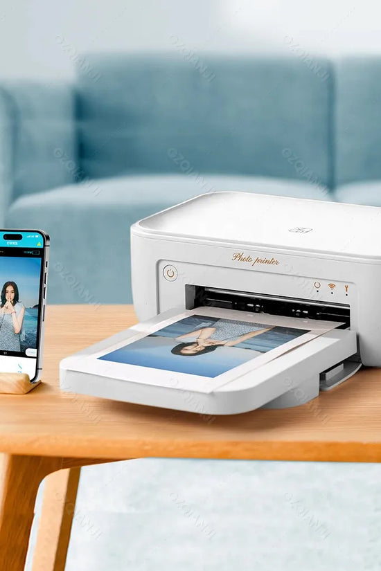 300dpi Color Photo Wifi 4x6 Inch Printer Portable Mni Mobile Pocket Wireless Print Maker Machine with Ribbon and Photo Papers
