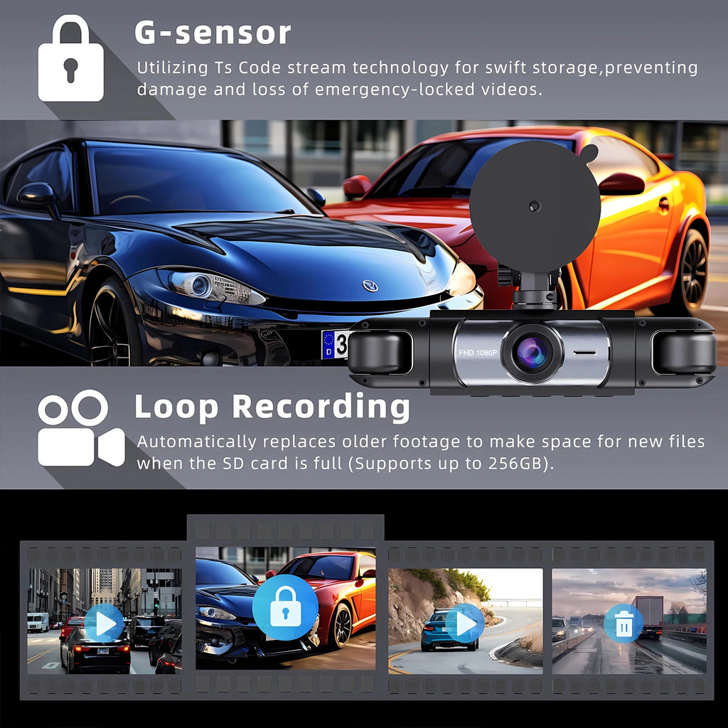 4 Channel 1080P Dash Cam