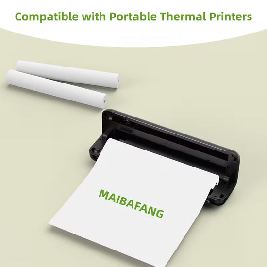 3 Roll Pack Quick-Dry Thermal Printer Paper Suitable for Portable Thermal Printers, Compatible for Smartphones Tablets POS Receipt Paper Roll for Mobile Thermal Printer, Instant Printing Paper